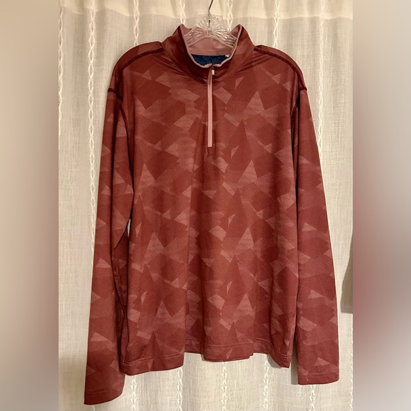 Men’s Robert Graham pullover top. Mauve/deep pink. Sz. L - Picture 1 of 8
